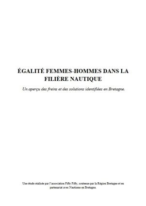 Etude egalite Femmes Hommes dans la filiere nautique