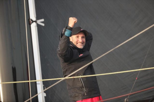 Jérémie Beyou, vainqueur de la Vendée Arctique Les Sables d'Olonne